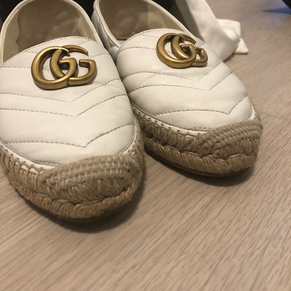 Gucci Double G Espadrille 36 White SOLD - Picture 5 of 6